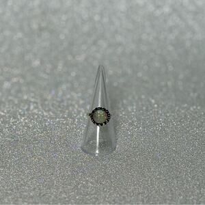 ✨ “Glitter Moon Glow” Opal-Style Petite Ring ✨